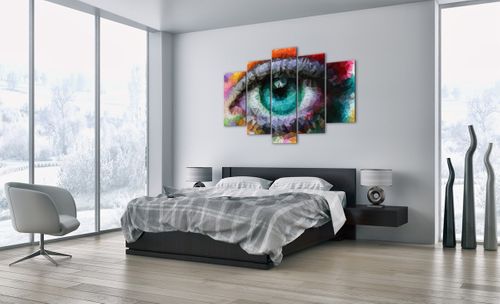 Obraz Na Płótnie - Oko Kolory - 150X100 Cm - Ea150X100-3172 na Arena.pl