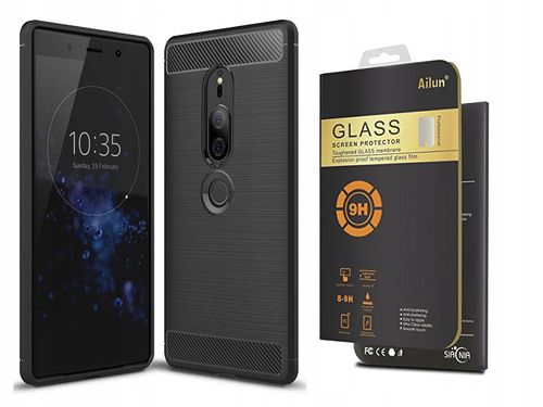 PANCERNE Etui KARBON Case HTC U12 Plus + SZKŁO na Arena.pl