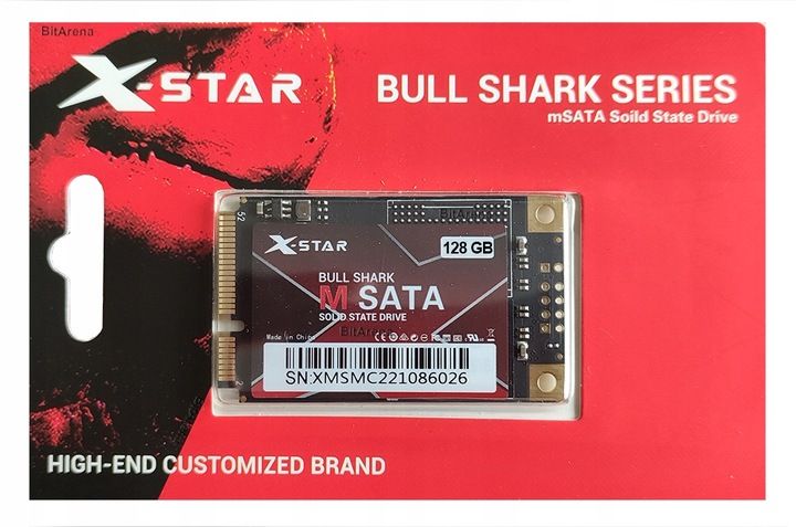 Dysk SSD X-Star Bull Shark 128GB mSATA zdjęcie 2