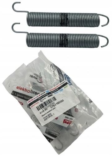 Kpl. sprężyn i linek zawiasu drzwi zmywarki Beko zdjęcie 6