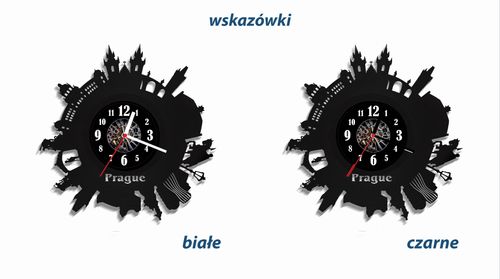 Zegar ścienny z płyty winylowej Praga 15.4 na Arena.pl