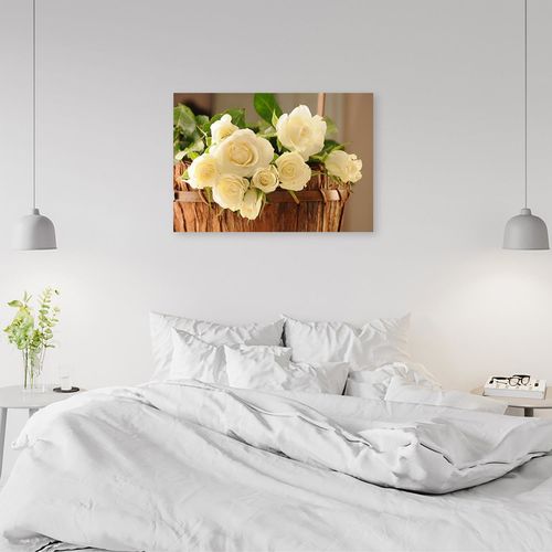 Obraz na płótnie – Canvas, Żółte róże 120x80 na Arena.pl