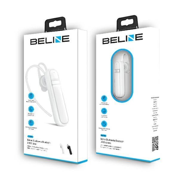 beline słuchawka bluetooth lm01 biała/white zdjęcie 2