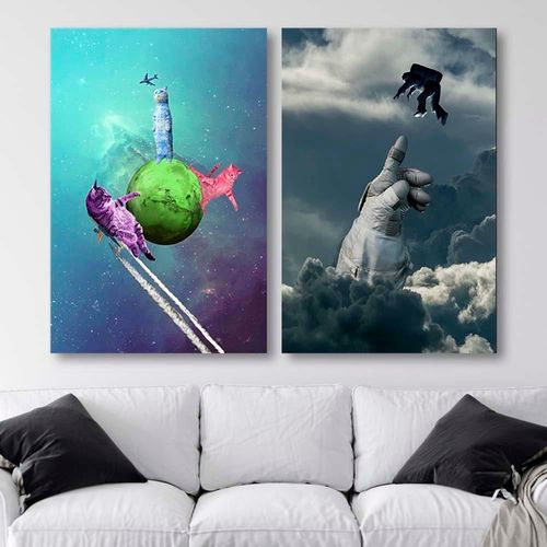 Deco Panel, Koty abstrakcja 70x100 na Arena.pl