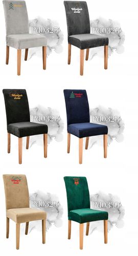 Pokrowiec na krzesło z HAFTEM TWOJA RESTAURACJA personalizowane na Arena.pl