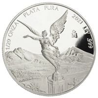 Mexican Libertad 1/20 uncji Srebra 2021 Proof