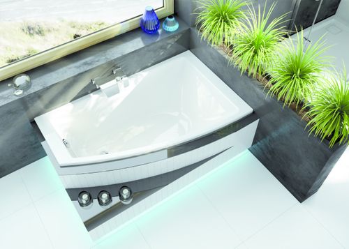 Wanna narożna 90x150 polska akrylowa +stelaż nogi lewa/prawa na Arena.pl