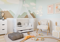 Łóżeczko szuflada BAJKA ŻYRAFA TAPCZANIK