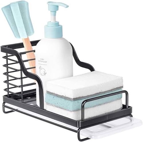 Organizer Pojemnik do Łazienki Kuchni Półka Czarny na Arena.pl