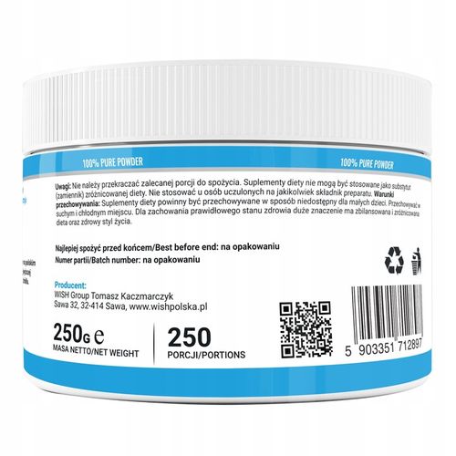 INOSITOL 100% CZYSTY Witamina B8 1000mg 250g na Arena.pl