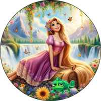 Opłatek na tort Roszpunka Księżniczka Postać