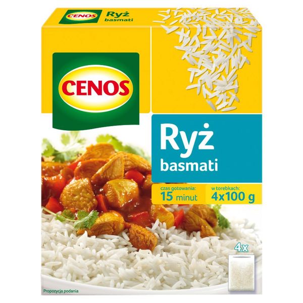 Cenos Ryż basmati 400 g (4 torebki) zdjęcie 1