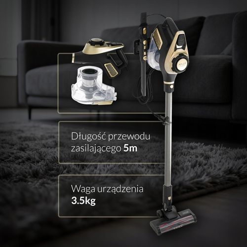 Odkurzacz pionowy bezworkowy Adler Light Gold 700 W z turboszczotką na Arena.pl
