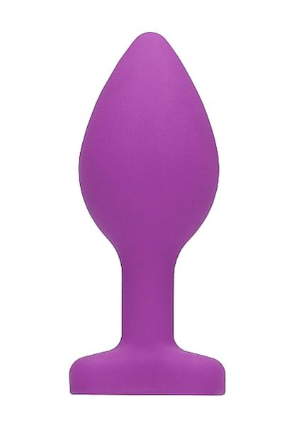 Diamond Heart Butt Plug - Regular - Purple zdjęcie 4