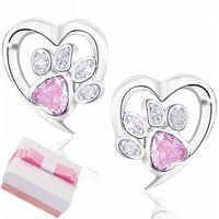 SREBRNE KOLCZYKI DLA DZIEWCZYNKI ŁAPKI WKRĘTKI SZTYFTY SREBRO PRÓBA 925