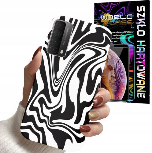 ETUI DO HUAWEI P SMART 2021 - ABSTRAKCJA ZEBRA WZORY DLA KOBIET +SZKŁO na Arena.pl