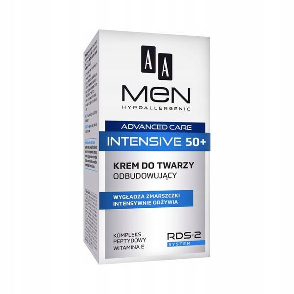 AA Men advanced care intensive 50+ krem do twarzy 50ml odbudowujący zdjęcie 2
