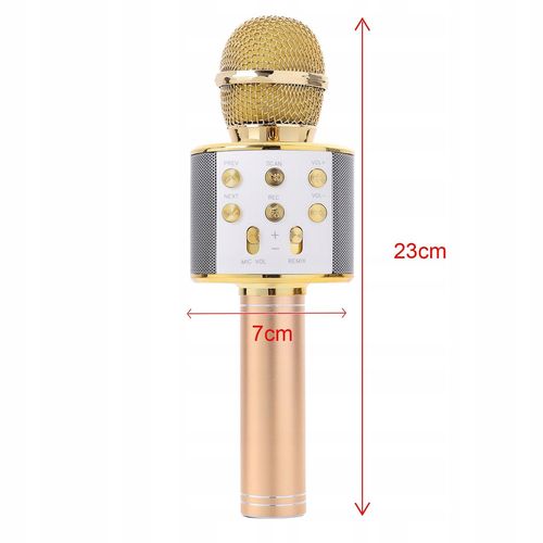 Mikrofon Bezprzewodowy Karaoke Bluetooth Głośnik na Arena.pl