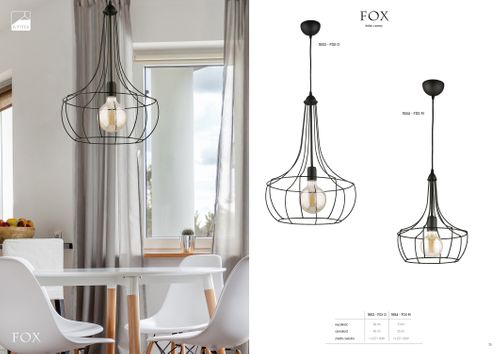 Zwis nowoczesny FOX D 1653 Jupiter na Arena.pl