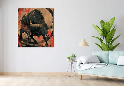 Obraz 90x100cm Bycza Niezłomność na Arena.pl