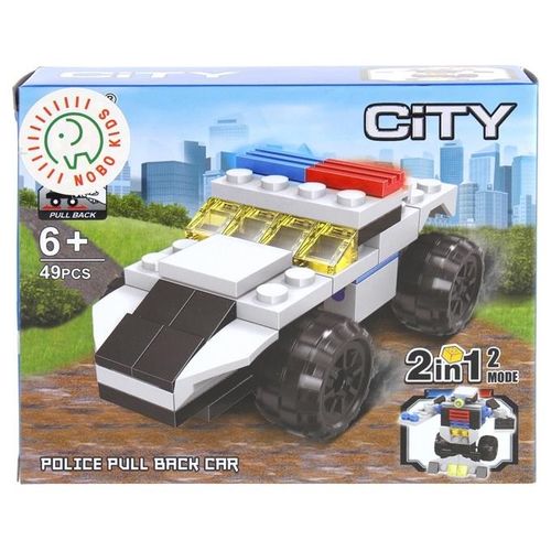 Klocki Konstrukcyjne 2w1 Auto Policyjne Robot na Arena.pl