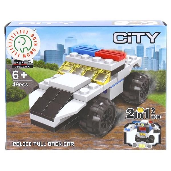 Klocki Konstrukcyjne 2w1 Auto Policyjne Robot zdjęcie 5