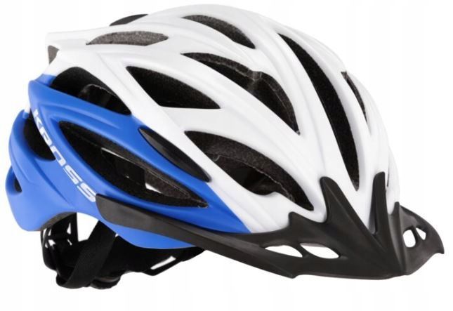 kask rowerowy kross brizo biały / niebieski zdjęcie 1