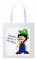 Dla Grafika Na Prezent Torba Eco Biała Shopper Z Nadrukiem Ze Zdjęciem