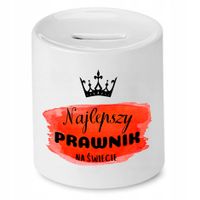 Skarbonka Dla Prawnika Najlepszy Na Świecie Z Nadrukiem Ze Zdjęciem