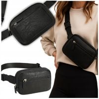 TOREBKA DAMSKA SASZETKA LISTONOSZKA NERKA NA RAMIĘ POJEMNA MIEJSKA NA LATO