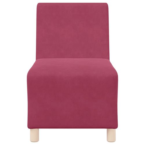 Sofa Fotel Wino Czerwone 55 cm Aksamit na Arena.pl
