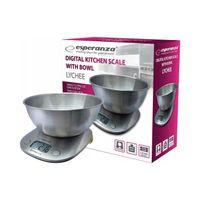 Waga kuchenna HausPremium srebrna 5 kg z misą 1,20 l