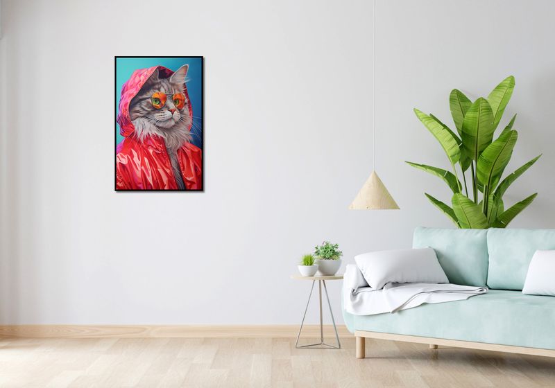 Plakat 53x81cm Kot w Stylu zdjęcie 4