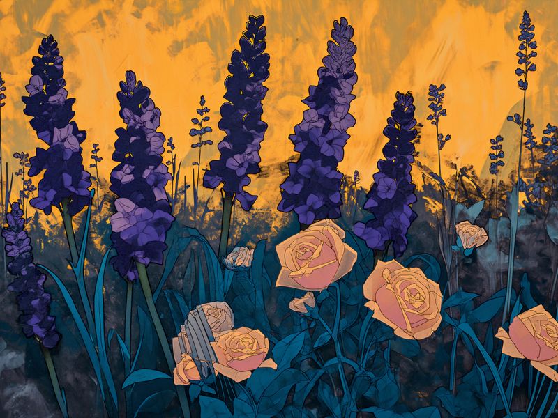 Plakat 80x60cm Złoty Ogród zdjęcie 1