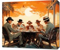 Obraz 70x60cm Posiedzenie w Tropikach