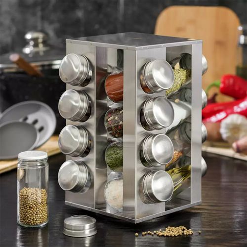 stojak na przyprawy 16 pojemników kinghoff kh-4007 na Arena.pl