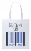 Dla Syna Syneczka Prezent Torba Eco Biała Shopper Z Nadrukiem Ze Zdjęciem