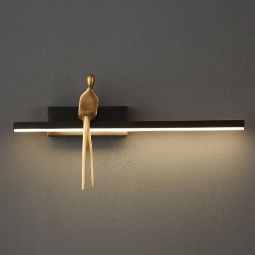 Lampa ścienna led AMICI czarna 31 cm na Arena.pl