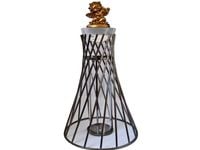 ZNICZ ZNICZE LAMPION NA GRÓB DRUCIAK PREMIUM ANIOŁ GRAFIT