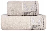 Ręcznik Yolo 50x90 Greno cappuccino geometryczny trójkąty