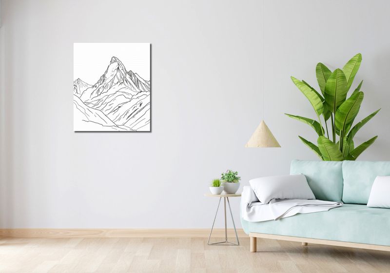 Obraz 60x70cm Górski Szkic zdjęcie 2