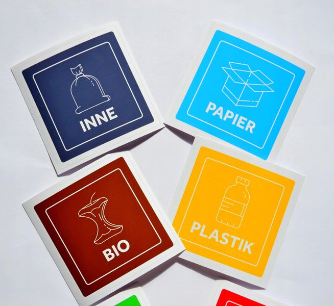 Naklejka segregacyjna PAPIER zdjęcie 3