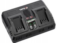 YATO ŁADOWARKA PODWÓJNA DO AKUMULATORÓW SYSTEMU 18V 2.2A YT-828499 BATERII