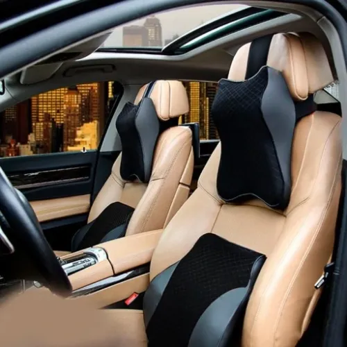 PODUSZKA ZAGŁÓWEK POD SZYJĘ DO SAMOCHODU NA BÓL WYGODNE OPARCIE GŁOWY BL na Arena.pl