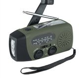 Radio survivalowe na korbkę, solarne, powerbank Crank Fosco FM/AM