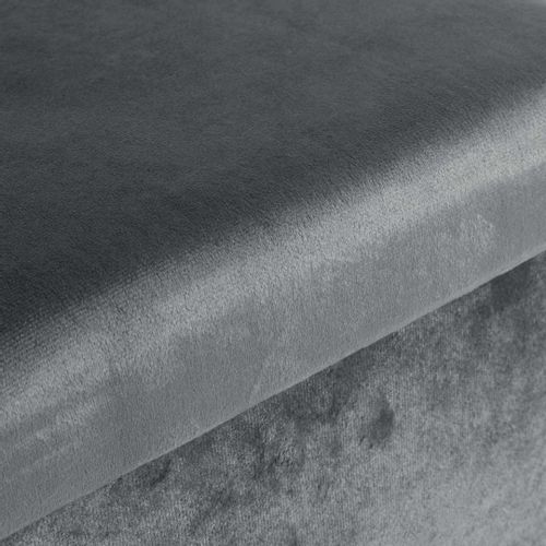 Pufa składana welurowa DIEGO grafitowy VELVET rozmiar XL na Arena.pl