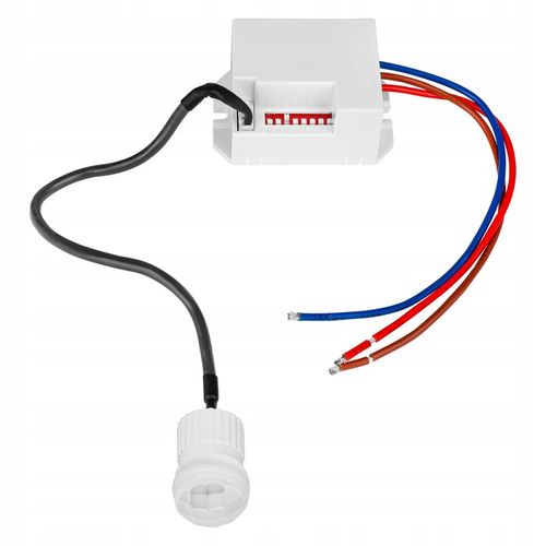 Czujnik RUCHU zmierzchu LED sensor PIR z kablem na podczerwień na Arena.pl