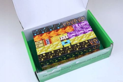 KLOCKI MAGNETYCZNE MINECRAFT KLOCKI SZEŚCIANY 100 KLOCKÓW + 1 FIGURKA MOCNE na Arena.pl