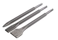 Dłuta komplet 3 sztuki szpic, wąskie, szerokie SDS+ S-28225 Stalco