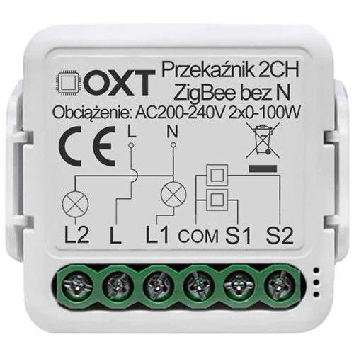 STEROWNIK SMART HOME OXT ZIGBEE HOME ASSISTANT 2 OBWODY LED zdjęcie 2